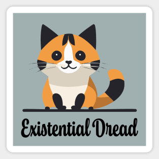 Existential Dread Cat Magnet